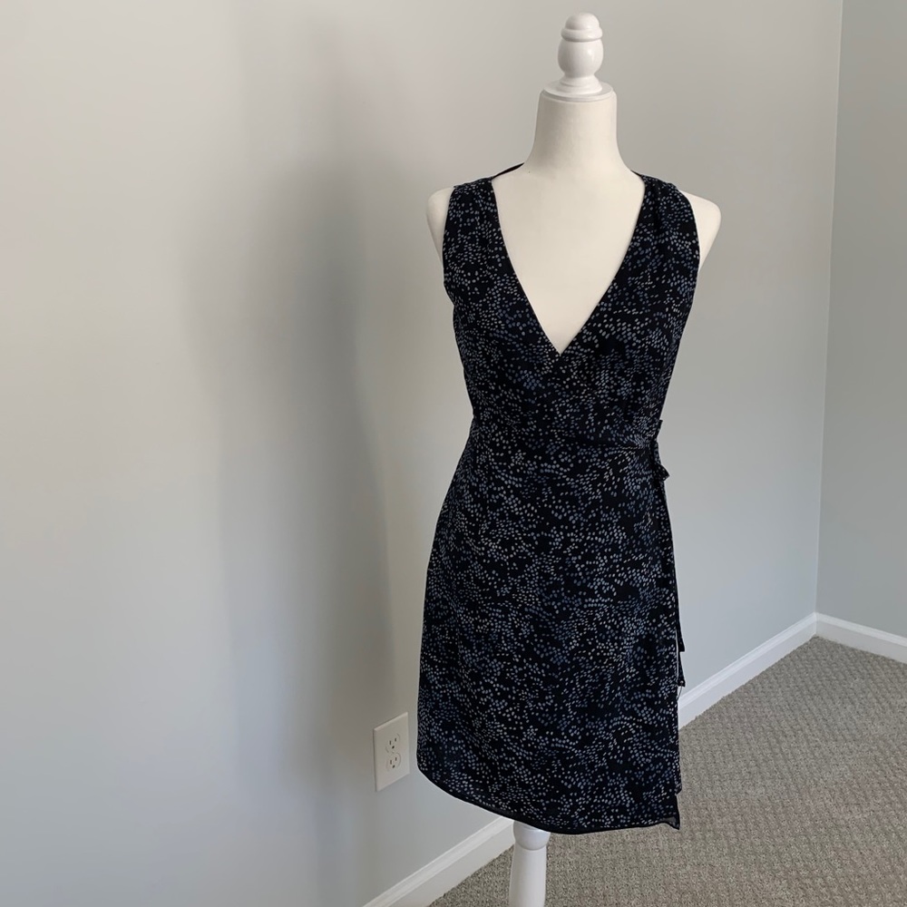 Ann Taylor petite wraparound dress size